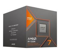 AMD Ryzen 7 8700G Processor (Integrated Radeon Graphics. Ryzen AI. 8 cores / 16 threads. 65W TDP. AM5 socket. 24 MB cache. Boost clock up to 5.1 GHz. Wraith Stealth cooler included)