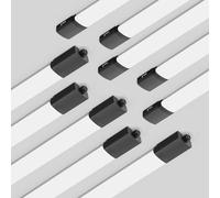 Amdelne 10 Pack LED Batten Light, Waterproof Plug in Ceiling Light, 6000K Daylight Garage Lighting, 45W 4950 Lumen Shed Light, 150CM 5FT LED Batten Lights for Loft Workshop Warehouse Basement Office