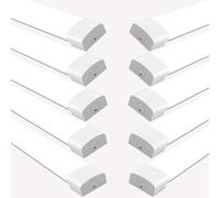 Amdelne 6000k 10PCS Led Batten Light, 4FT 120CM, 36W Plug-in Wall Light for Shed, Loft, Garage, Office, Bedroom, Kitchen, Outdoor
