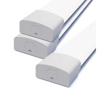 Amdelne 6000k 3PCS Led Batten Light, 4FT 120CM, 36W Plug in Wall Light Shed Loft Light, IP65 Plug in Ceiling Light Strip for Garage Lighting, Office, Bedroom, Kitchen, Shed,Outdoor,Tube Light