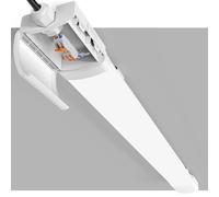 Amdelne LED Batten Light 2ft, 60cm Linkable Garage Lighting, IP65 Waterproof Plug in Strip Lights, 6500K Daylight Ceiling Lights, 18w LED Tube for Shed, Loft, Basement, Kithen, Wall, Office, Workshop