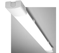 Amdelne LED Batten Light 4ft, 6000K Daylight LED Ceiling Light, IP65 Garage Lighting, Linkable Plug in Strip Lights for Shed, Loft, Kitchen, Basement, Office, School, Workshop, Warehouse, 36w 120cm