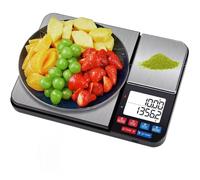 AMDISI Dual Platform Food Scale: Kitchen Scale Digital 0.01g High Precision for Baking and Jewelry - Stainless Steel Electronic Weighing Scales for Food Weight and Liquid ML, Backlit LCD Display