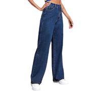 AMDOLE Green Jeans Today+Deal Sweatpants That Look Like Jeans, Boyfriend Jeans, Sweatpant Jeans: High Waisted with Pockets, Cute Petite Jeans Blue-1, M
