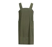 AMDOLE Petite Midi Dress Cotton Work Women Apron Garden Dress Pinafore Pinafore Women's Dress Casual Short Sleeve Dress Army Green