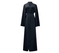 AMDOLE Short Peach Dress Lady Dress Muslim Dress Front Open Long Womens Abaya Ramadan Cardigan Women's Dress Womens Tunics Dresses