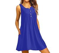 AMDOLE Summer Dresses for Women UK Women Maxi Dress Summer Plus Size Mother of The Bride Outfits Black Hooded Dress Summer Dresses Long Blue White Striped Dress Summer Maxi Dress Plus Size