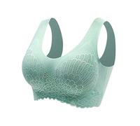 AMDOLE Womens Clothes Sale+Clearance Pull on Bras Nulalift Anti Sagging Bra, Anti-Saggy Breathable Lace Large Size Bra,Lifting Anti-Sagging Graceful Wireless Bra Green XL