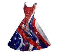 AMDOLE Womens Swimsuits Two Piece Push up Sunflower Knee Length Retro A Line Flared Formal Prom Party Dress plus Size Bathing Suit Top Sunflower (D2-Red, XXL)