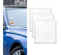 Amdonalo 3 PCS Parking Permit Holder for Car Windscreen Self Adhesive Car Permit Holders for Car, Van, Caravan Windscreen