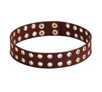 AMDXD Jewellery Punk Hollow Choker Collar Velvet Choker Adjustable Collar Necklace Chain Red 36.3 cm, Stainless Steel, No cubic zirconia