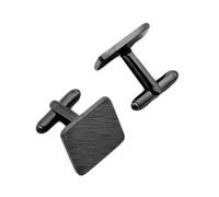 AMDXD Titanium Cufflinks Elegant, Square Brushed Cufflinks Men's Wedding, Silver/Black/Gold Cufflinks Wedding Gifts, Titanium, No cubic zirconia, WTQQ2D22DE210