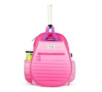 Ame & Lulu Kids Big Love Tennis Backpack (Hot Pink Ombre Puffer)