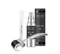 âme pure® Face Derma Roller Kit Basic for Men, Organic Microneedling Treatment for pimples, Blemishes, Acne Scars, Lines (Dermaroller 0.5mm + Gel + Disinfectant)