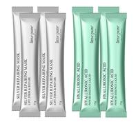 Âme Pure JELLY GLOW RUBBER MASK SILVER - Peel-Off - Hyaluronic Acid Hydrating & Boost Glow Face Masks - 1 Mask