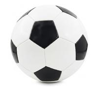 Ameble 1 Pack Thickened PVC/PU Soccer Ball Size 5, Air-Locked Valve Technology for Training & Matches, Black and White Standard Football, Outdoor Sports Ball
