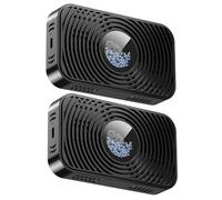 Ameble 2Pcs Rechargeable Dehumidifier Reusable Small Cordless Dehumidifier with Multi-Hole and Visual Window Portable Damp Eliminators for Gun Safe Camera Lens.