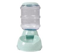 Ameble 3.8L Pet Automatic Feeder with Detachable Washable Non-slip Base, Leakproof Threaded Port Slope Design Food Dispenser for Cats and Dogs