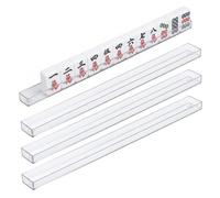 Ameble 4PCS Clear Acrylic U-Shaped Mini Mahjong Racks for 20-30mm Tiles, Compact Travel Mahjong Racks for On-the-Go Gameplay, Portable Tile Holders