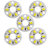 Ameble 5pcs Led Replacement 12V 3W Led Chip Cool White | Warm Steady, Premium Safe Materials, Fit, 12V DC Only, Easy Fixture Upgrade