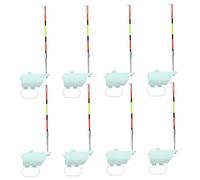 Ameble 8PCS High Sensitivity Fishing Bite Alarm with Loud Audio & Red LED Alert, No Float Adjustment Required, Fishing Accessory for Carp, Coarse, Night