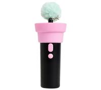 Ameble Automatic Electric Cat Teaser Launcher with Retractable Plush Ball, Interactive Moving Cat Toy for Indoor Outdoor Play, Funny Ball Launcher, Black