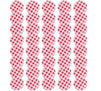 Ameble Canning Lids 40Pcs 66mm/2.6in Sealing Iron Mason Jar Lids Secure Decorative Plaid Canning Supplies for Jam Fruit Vegetable, Mason Jar, Ball, Supplies