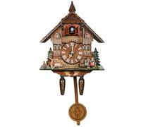 Ameble Cuckoo Clock Charming Traditional Wall Clock with Pendulum Vintage Birdhouse Style Home Decor for Living Room Study Kids Room Rustic Decorative Wall