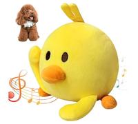 Ameble Cute Plush Interactive Dog Toy - Singing, Bouncing & Moving Dog Toy, USB Rechargeable, Detachable & Washable, Fun Pet Supplies for Active Dogs, Duck