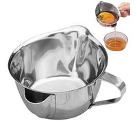 Ameble Fat Separator 500ml 304 Stainless Steel Gravy Separator for Cooking Soup Stock Broth Sauce Making Grease Removal Kitchen Oil for Healthy Cooking and Easy Pouring