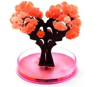 Ameble Magic Growing Tree Mini Paper Crystal Growing Tree Heart Shaped Magic DIY Crystal Kit Educational Novelty Toy for Kids
