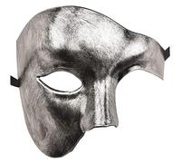 Ameble Mens Mask Masquerade Mask Phantom of The Opera Half Face Halloween