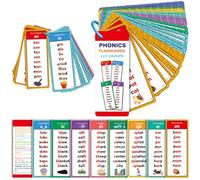 Ameble Phonics Flash Cards, Learn to Read Phonics Flash Cards with 60 Double-Sided Card - Alphabet, Sight Words, Colors, Numbers, Animals for Learning, Learn To Read