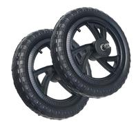 Ameble Training Wheels For Kids Bike 2Pcs Plastic Replacement Training Wheels 12 Inch Balance & Toddler Ride on Toys No flat Tire Black