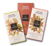 Amedei "lets get nut's" Chocolate Luxury Selection 3 Bars - 150g