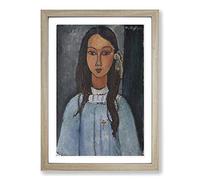 Amedeo Modigliani Alice Framed Print | A2 Oak Framed Wall Art | Ready to Hang | Modern Nature Picture | Living Room Bedroom Lounge Office