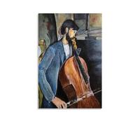 Amedeo Modigliani Painter Works《The Cellist》Printed Posters Wall Art Gifts Bedroom Prints Home Decor Hanging Picture Canvas Paintings 20x30inch(50x75cm)