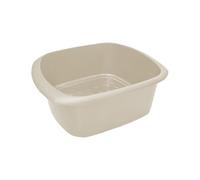 Amee Houseware 11L Rectangular Dishwashing Bowl - Durable Plastic Dishwashing Basin for Kitchen Sink - Sink-Friendly & Easy to Clean Bowl for Dishes, Fruit & More (Taupe, Pack of 1)