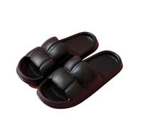 AMEEDA Cloud Sliders Summer Women Beach Slippers Thick Platform Eva Home Flip Flops Ladies Soft Sole Cloud Sandal Light(Black,38-39)