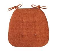 AMEEDA Egg Chair Cushion Classroom Butt Relaxing Cotton-ramie Home Solid Color Chair Pad Seat Mat Cushion(Orange)