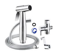 AMEEDA Handheld Bidet Sprayer Kit Handheld Toilet Bidet Sprayer Set Kit Stainless Steel Hand Bidet Faucet for Bathroom Hand Sprayer Shower Head Self Cleaning(Hose - 1 Pcs)