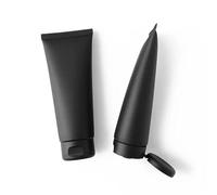 AMEEDA Squeeze Bottle 10-100pcs Empty 100ml Matte Black Soft Tube Plastic Squeeze Bottle Facial Cleanser Body Cream Cosmetic Container Flip Cap(Black cap 1,10pcs)