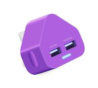 Ameego Dual 2AMP/2000mAh Rapid Double Speed Universal USB Charger With Smart IC UK Plug For iPhone / iPad / iPod / Samsung Galaxy Tab / HTC /...