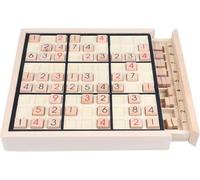 Ameego Wooden Digital Sudoku Board Game with Drawer Kids Logical Developmental Intelligence Math Brain Teaser Desktop Toy