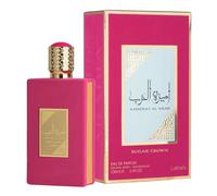 Ameerat Al Arab Sugar Crown Eau de Parfum 100ml for Women by Asdaaf Lattafa - Sweet Gourmand Perfume with Candied Orange, Cotton Candy, Vanilla Cream & Tonka Bean