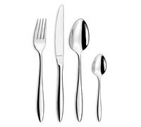 Amefa Ariane 24 Piece Cutlery Set for 6 People, 18/0 Stainless Steel, High Gloss Polished, Dishwasher Safe, Knives, Forks, Spoons & Teaspoons