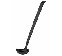 AMEFA Buffet Dressing Spoon | Buffet Spoon for Catering | Serving Cutlery | Chafing Dish Spoon | Serving Spoon Dishwasher Safe | 18/10 Stainless Steel | Satin | Black | Length: 34.6 cm