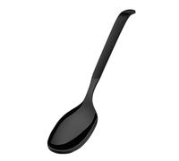 AMEFA Buffet Serving Spoon Narrow | Buffet Spoon | Stainless Steel Spoon for Serving | Serving Cutlery Dishwasher Safe | 18/10 Stainless Steel | Satin | Black | Length: 25.9 cm