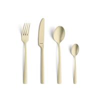 AMEFA Manille Cutlery Set 16 Pieces Champagne | Stainless Steel 18/0 Flatware Set for 4 | Vintage Design with Champagne PVD Coating | Dishwasher Safe