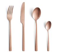 Amefa Manille Cutlery Set for 4 People, 16 Pieces - Stonewashed Copper